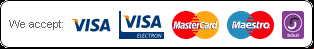 We accept: Visa, Vista Electron, Mastercard, Maestro, Solo